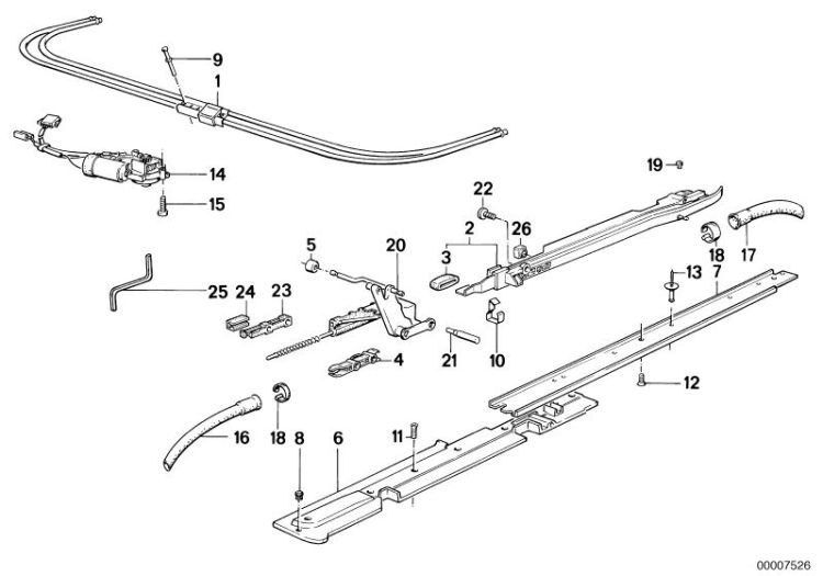 Sliding lifting roof drive ->47338540151