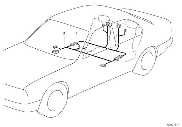 Kabelsatz Elektr.Sitzverstellung hinten ->47338610333