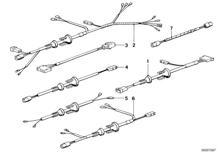 Wiring set electr.exterior mirrors ->47195610367