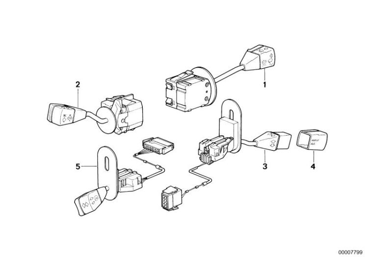 Steering column switch ->47329610804