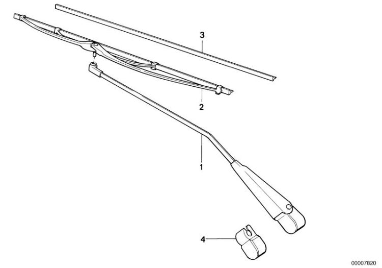 Wiper arm/wiper blade ->47195610847