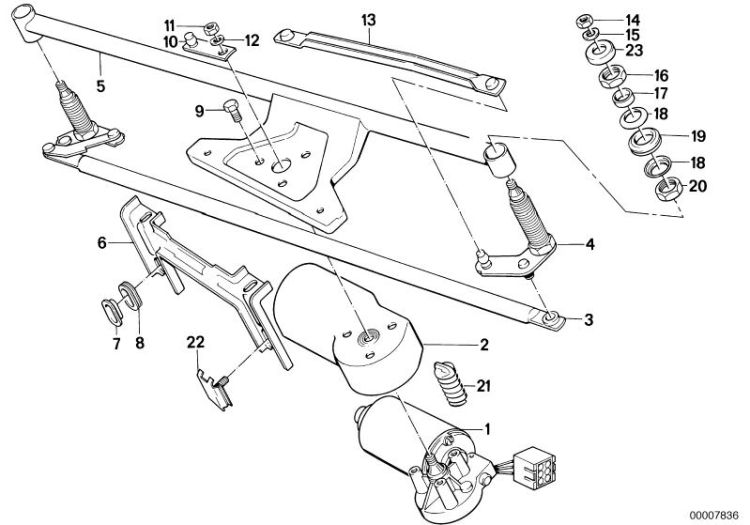 Single wiper parts ->47195610887