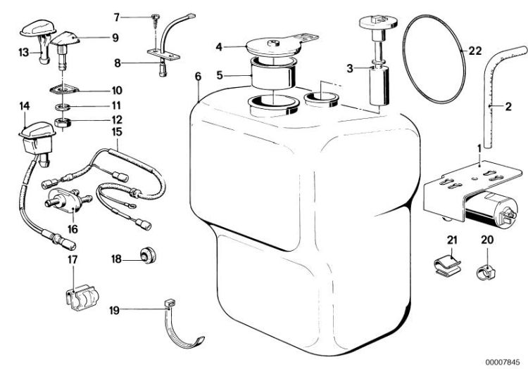 Single parts for windshield cleaning ->47195610908