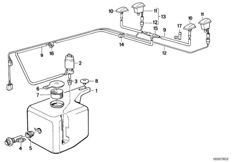 Spray nozzle, Number 10 in the illustration