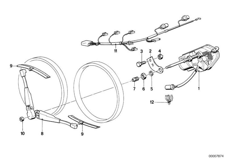 Single parts for head lamp cleaning ->47249610048