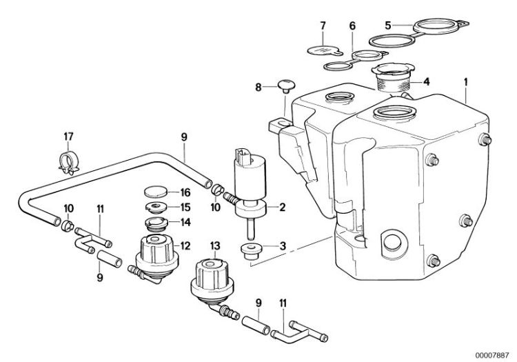 Pumpe Scheinwerfer, Nummer 02 in der Abbildung