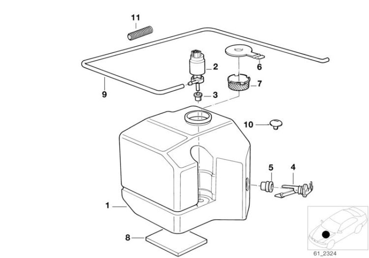 Single parts f cleaning system/container ->47195610012