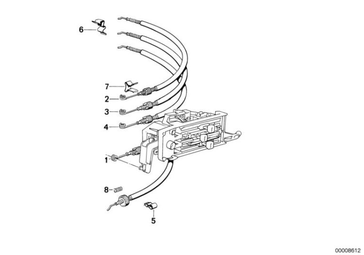 Bowden cable f flap regulation ->47249640099