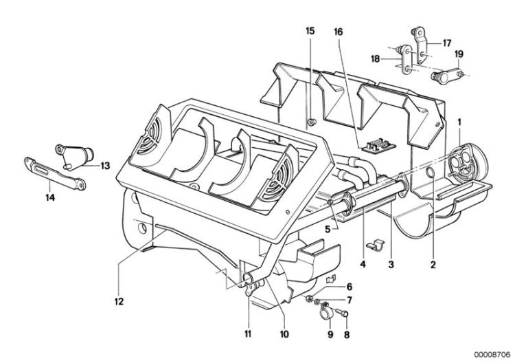 Heater radiator/mounting parts ->47166640226