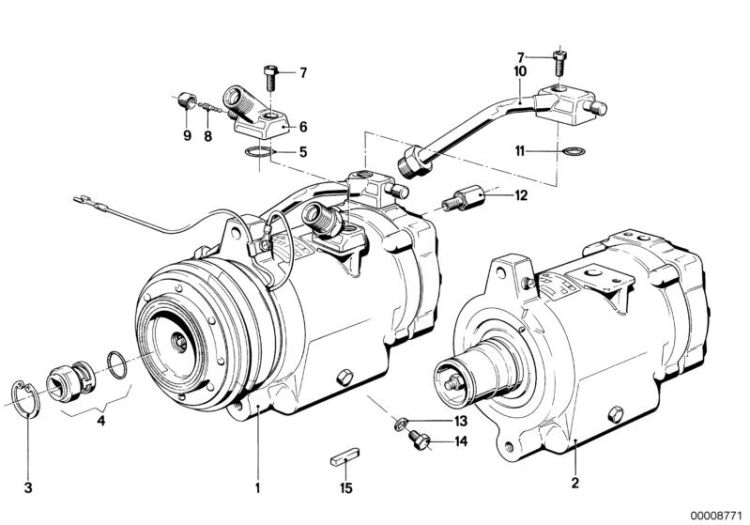 RP air conditioning compressor ->47151640366