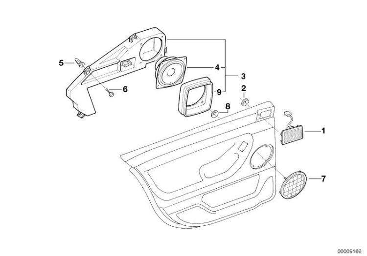 Einzelteile HiFi System Tür hinten ->47507650224