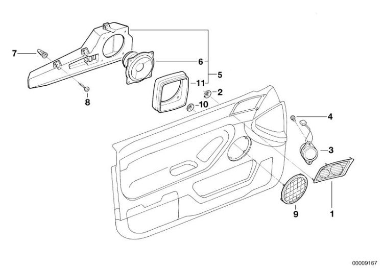 Einzelteile Top-HiFi System Tür vorne ->47507650225