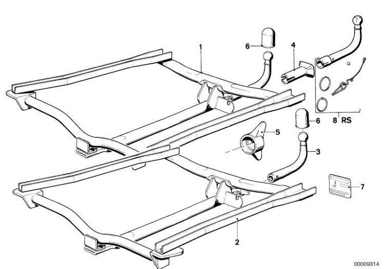 Towing hitch, detachable ->1132768