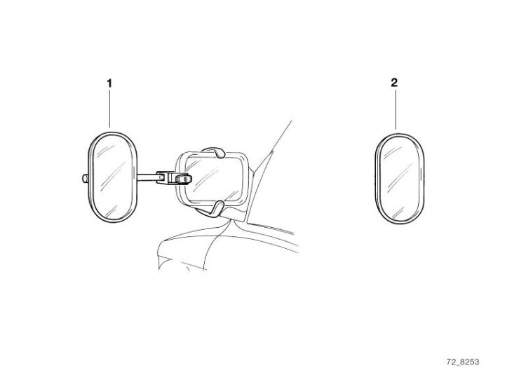 Exterior mirror for camper-trailer ->1133185