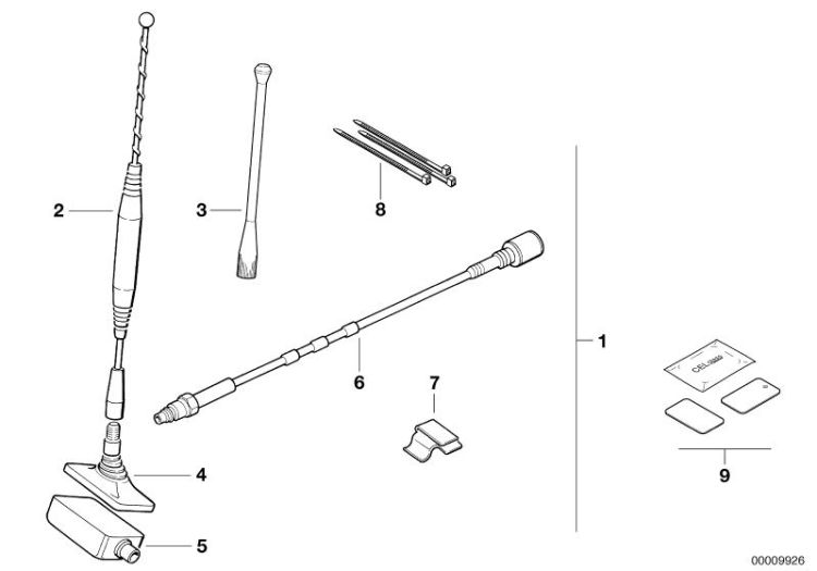 Nachrüstsatz Fensterklebeantenne ->47327652286