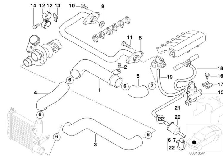 Intake manifold-supercharg.air duct/AGR ->47543111552