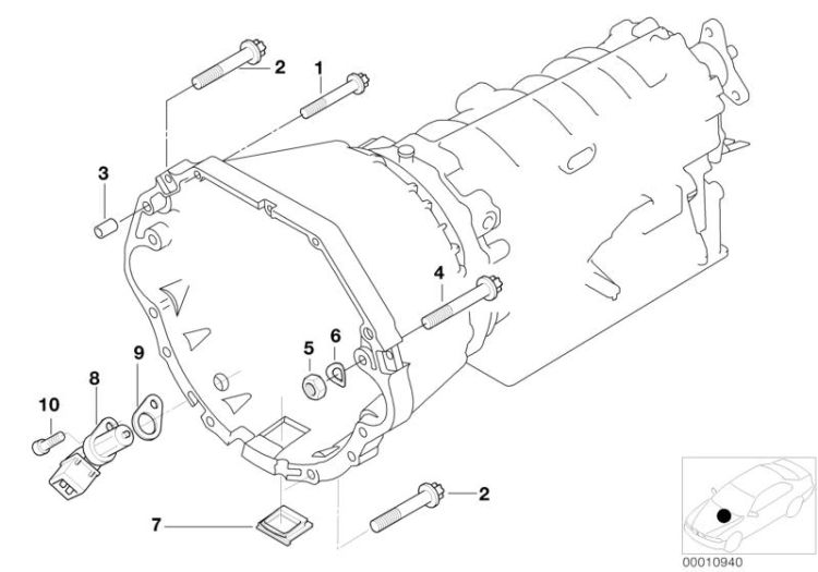 Gearbox mounting ->47327241296