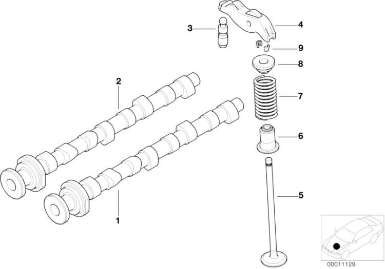 Timing and valve train-camshaft ->47510112326