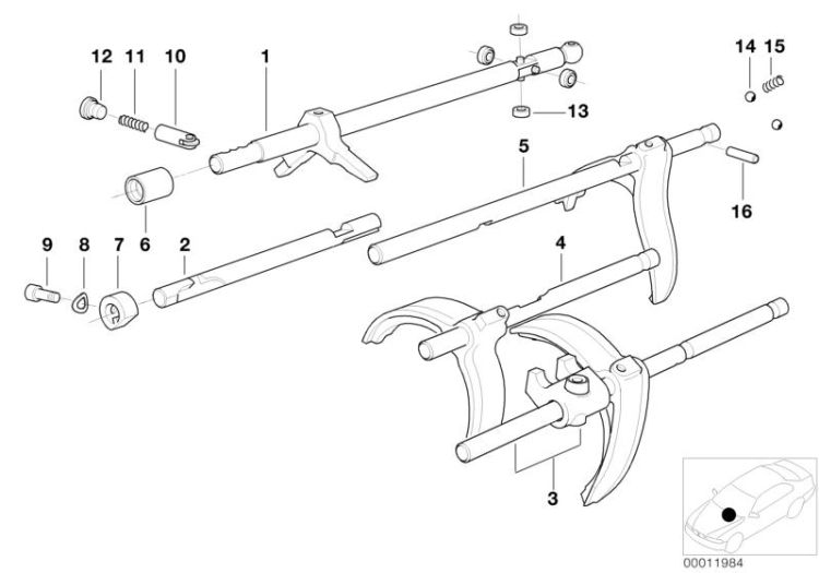 Getrag 280 inner gear shifting parts ->47202230539