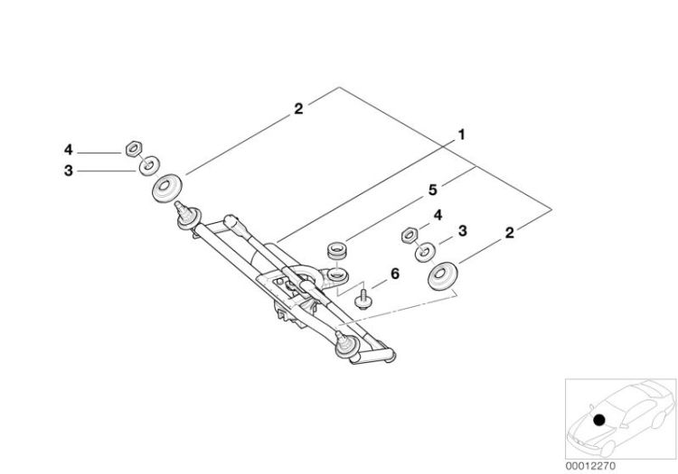 windscreen wiper system, RHD ->47600611071