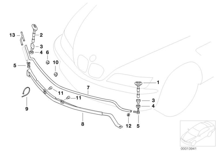 Single parts for head lamp cleaning ->47338610024