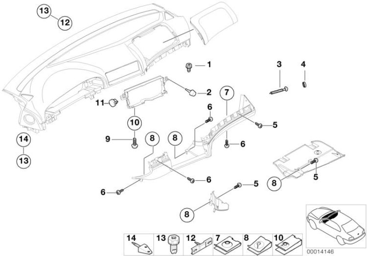 Anbauteile Instrumententafel ->47536512266