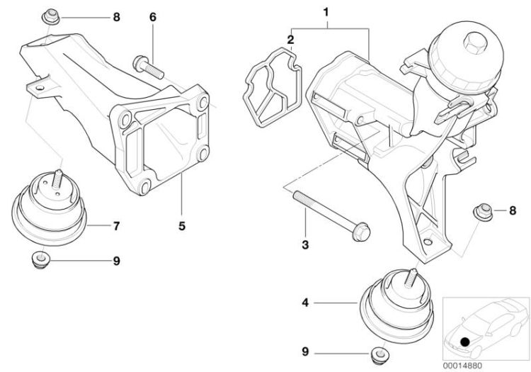 Engine Suspension ->47629112104