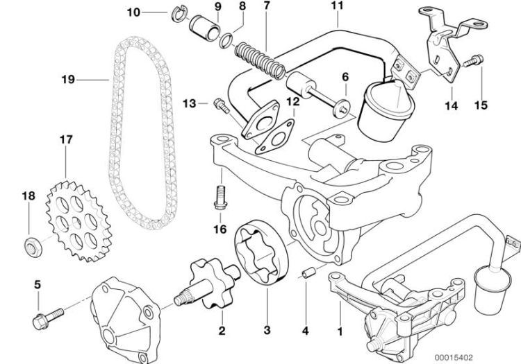 Lubrication system/Oil pump with drive ->47417116017