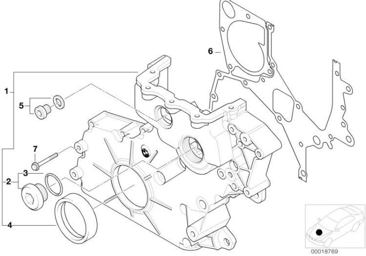 Lower timing case ->47510112312