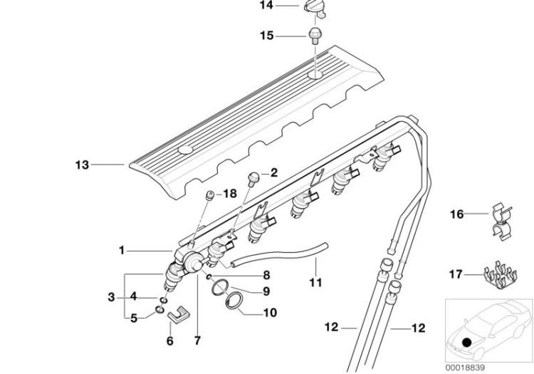 Capôt de protection, numéro 13 dans l'illustration