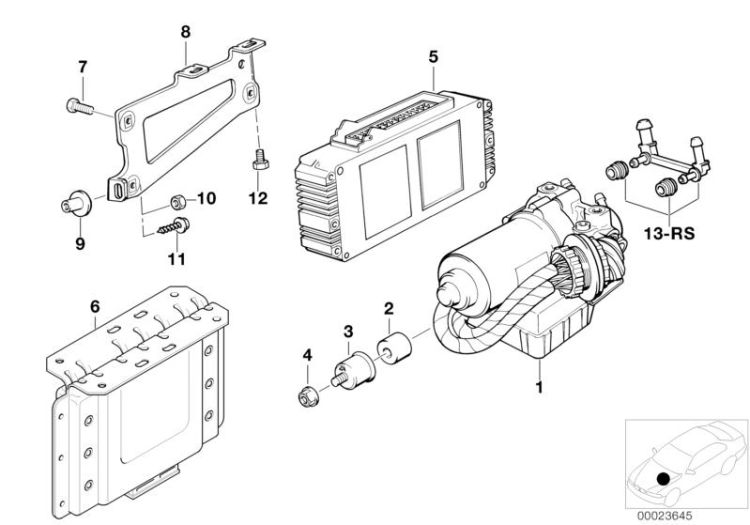 Hydroaggregat ABS/Steuergerät/Halterung ->47416340382