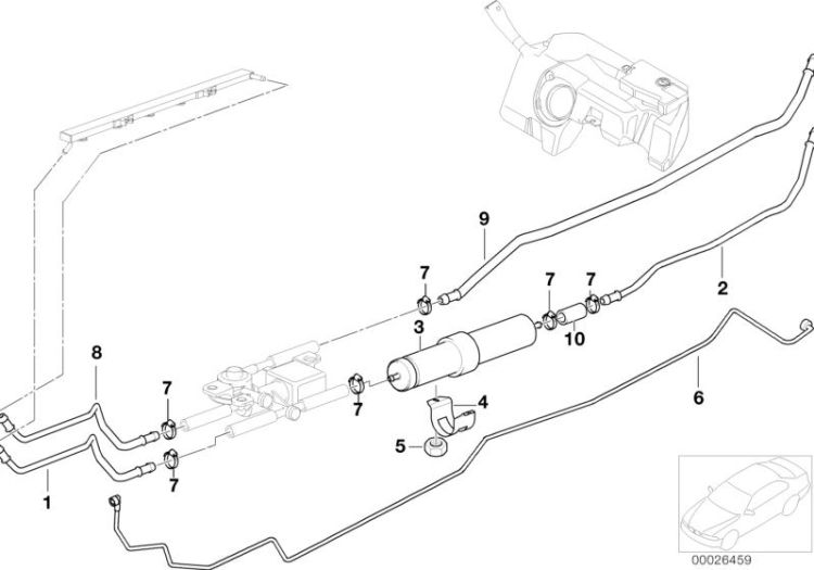 Fuel pipes and fuel filters ->47328131453