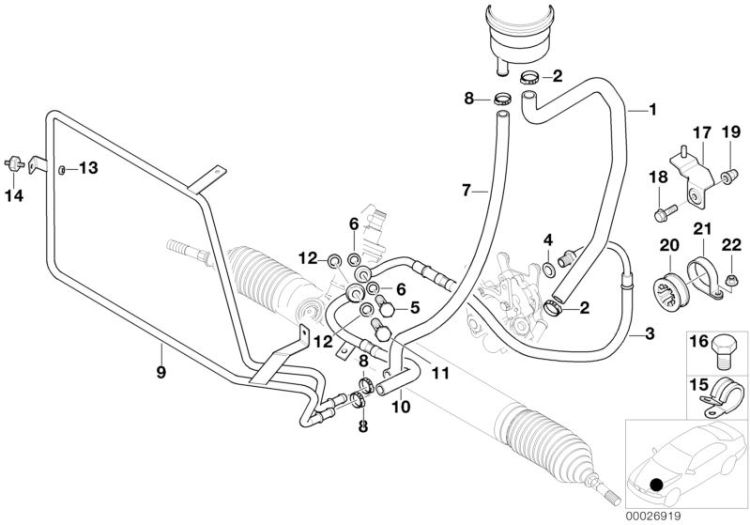 07147174530 Blind rivet nut flat headed Steering Lubrication system BMW Z8 Roadster E52 07141182643 E38 Countryman  Z3 E89 >26919<, Remache tuerca de cabeza plana