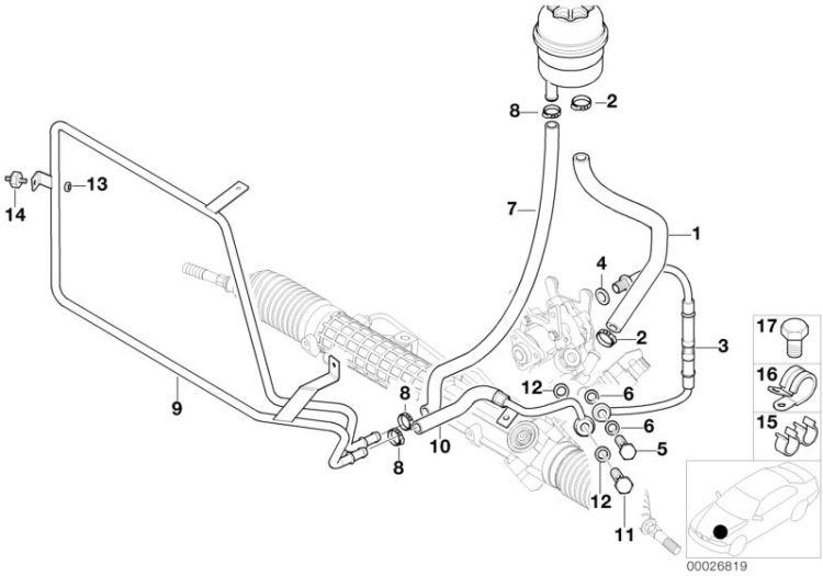 Original BMW Schlauchhalter d=18/d=25 (12511309471)