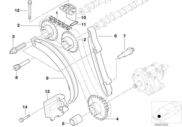 Original BMW Lagerbolzen  (11117787559)