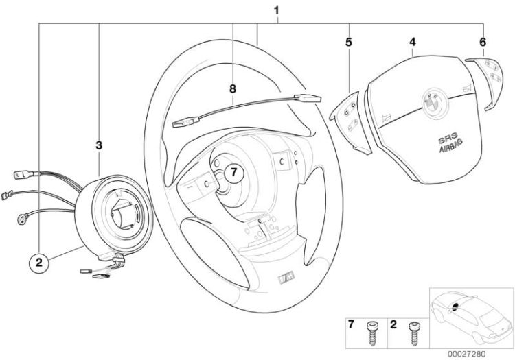 M Sportlenkrad Airbag Multifunktion ->47507321122