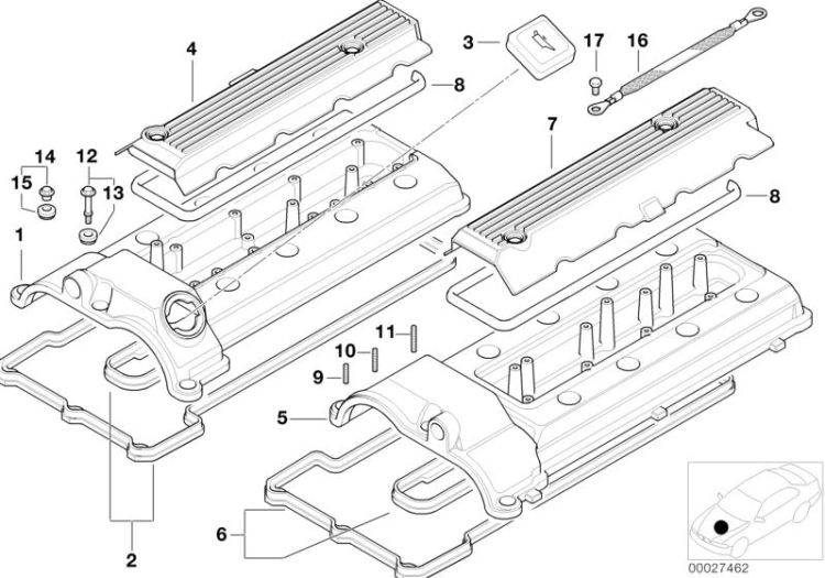 Cylinder head cover ->47550112652