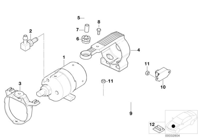 DSC compressor/senors/mounting parts ->