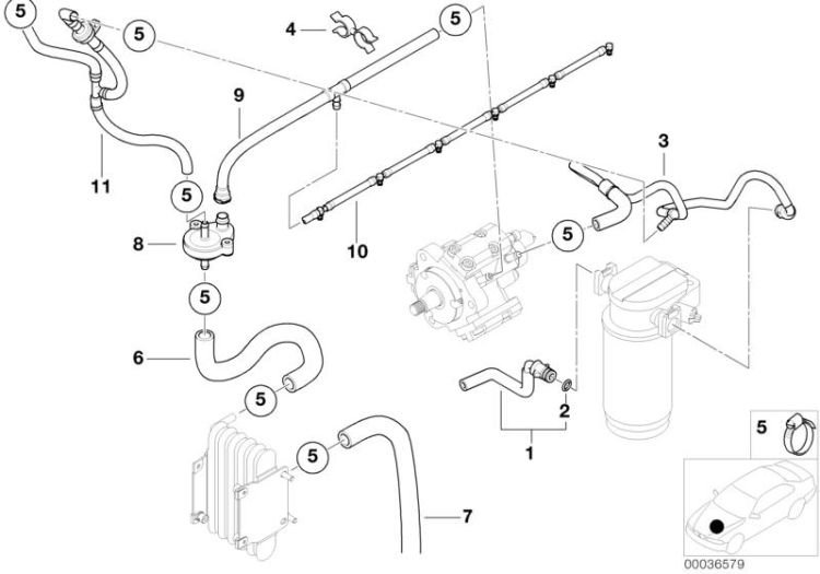 16121184978 PRESSURE LIMITING VALVE Fuel Preparation System Fuel Supply BMW 6er E24 E39 >36579<, Limitador de presion