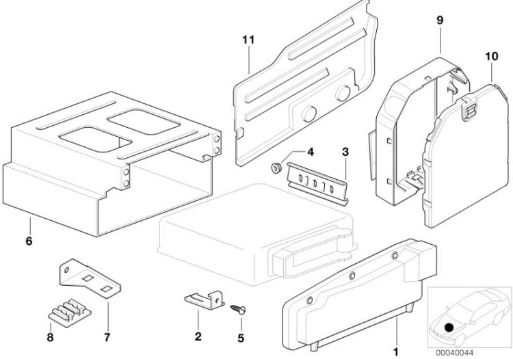 DMC Cover and Mounting Parts ->47416120496