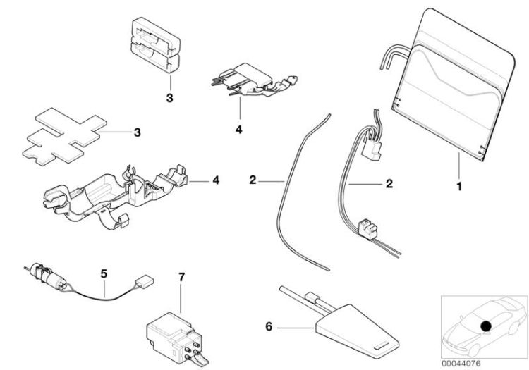 Seat, front, lumbar ->47507522605