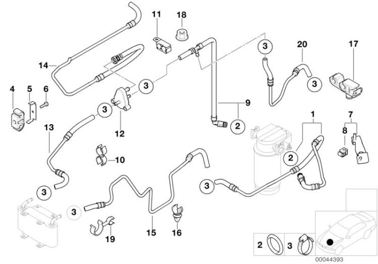 Fuel Pipe and Mounting Parts ->47515130848