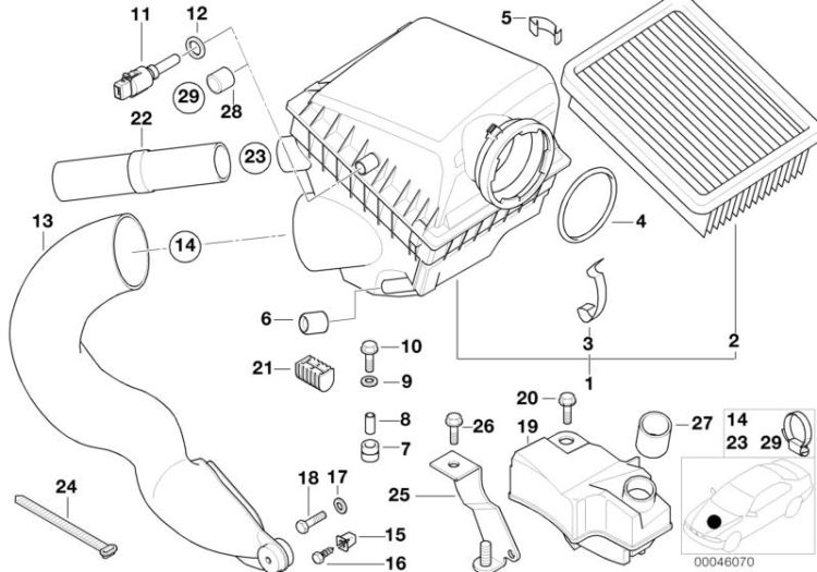 Intake silencer ->47547130440