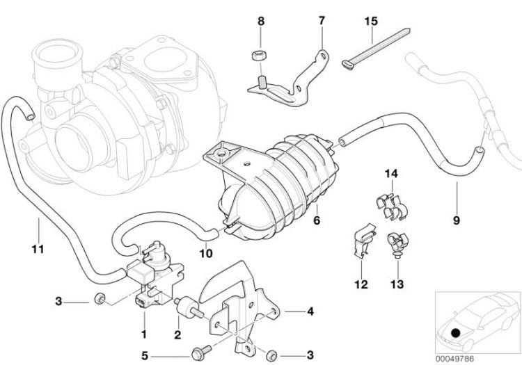 Vacum control-engine-turbo charger ->47510112337