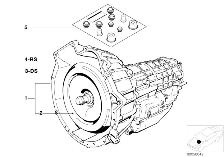 Automatic gearbox 4HP24 ->47330240047