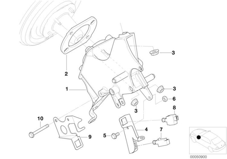 Pedals-supporting bracket ->47738350258