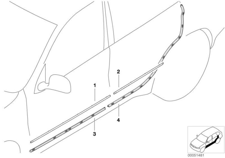 exterior trim / grille ->47738514009