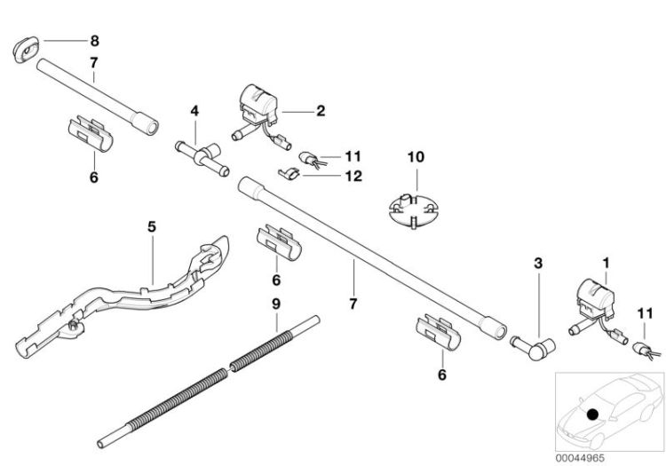 Single parts for windshield cleaning ->50139612147