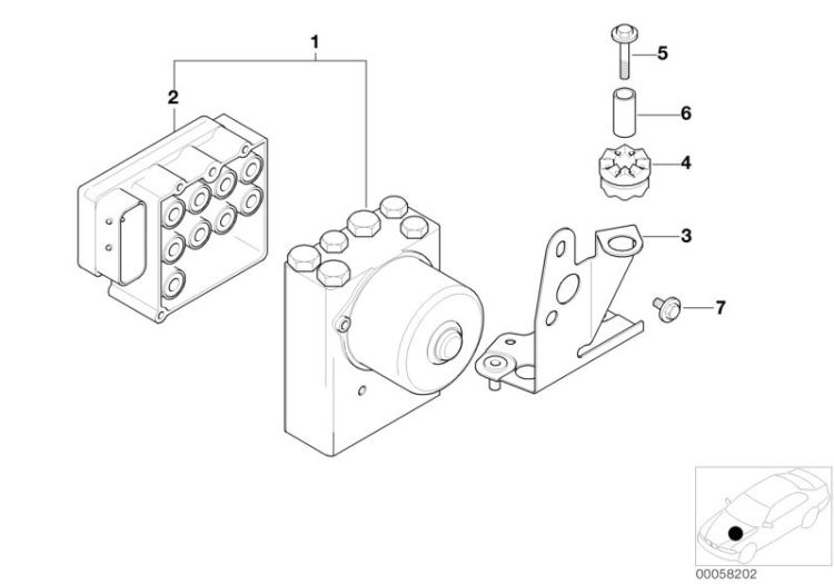 Hydroaggregat ASC/Steuergerät/Halterung ->47507340960