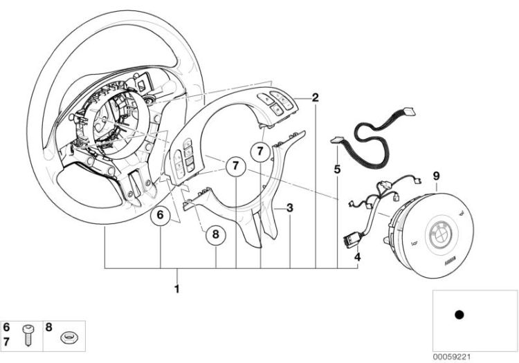 Volante sport airbag-smartMF/coper.decor ->47600321173